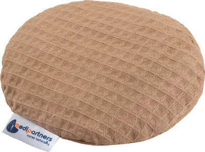 Obrázok produktu pre Vankúšik s čerešňovými kôstkami, ohrievací vankúšik, vankúšik so zrnami pre bábätká, 180 g, okrúhly, 15 cm, hnedý