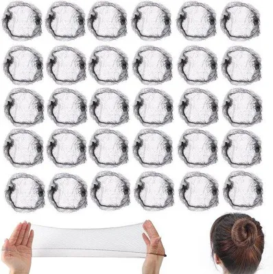 Productafbeelding van 30 Stuks Onzichtbare Haarnetjes - Elastische Haarnetten voor Kapsels