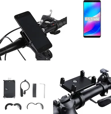 Produktbild von K-S-Trade Handyhalterung für das Fahrrad kompatibel mit Blackview Max 1 Halter Lenkstange Fahrradhalterung Motorrad Bike Mount Befestigung Smartphone