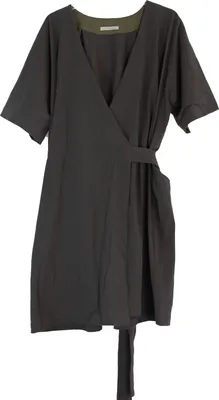 Produktbild von Julia Lehmann Damen Kleid Wickelkleid grau Gr. 38