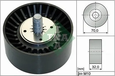 Produktbild von INA 532 0735 10 Umlenkrolle Keilrippenriemen für CHEVROLET CAPTIVA (C100, C140) für OPEL ANTARA