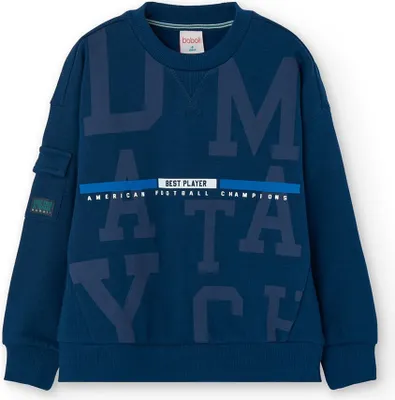 Produktbild von Boboli Fleece Kapuzenpullover Blau 7 Years Blau 7 Years