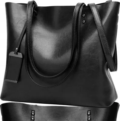 Produktbild von EDIBAZZAR | Geräumige Lederhandtasche, große Tragetasche, Schultertasche, City Classic A4
