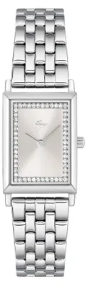 Produktbild von Lacoste Analoge Armbanduhr für Damen, silberfarbenes Armband
