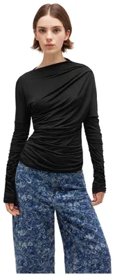 Produktbild von Top Ganni Top Fruncido Brillante für Damen