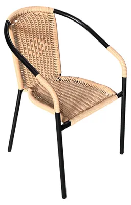 Produktbild von Aga Gartenstuhl RATAN Dunkelgrau/Beige