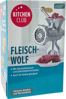 Produktbild von Kitchen Club Fleischwolf aus stabilem Aluguss