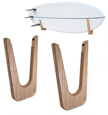 Immagine prodotto di Supporto per tavola da surf - Gancio a parete in bambù