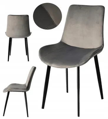 Immagine prodotto di Ekspand | Sedia da pranzo LR800 - Grigio chiaro - Velluto di alta qualità - Design moderno - Confortevole