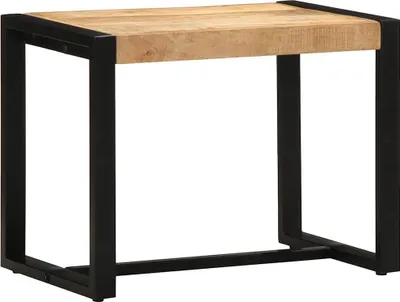 Image de vidaXL Banc 60x35x45 cm Bois massif rugueux Mango