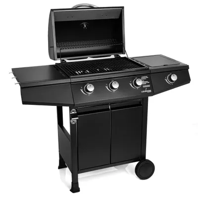 Produktbild von Gasgrill Lehmann Texas Black 3+1, 8,4 kW, Gusseisenrost