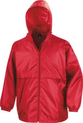 Image de Veste Result Core pour hommes, légère, imperméable, coupe-vent FK597 (L) (Rouge)