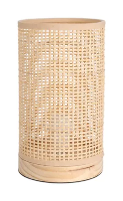 Obrázek produktu pro Stolní bambusová lampa, kužel, z borovicového dřeva, 13 x 23 cm