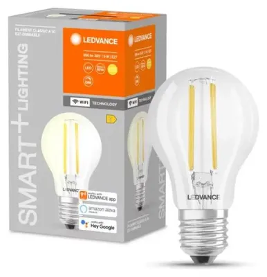 Produktbild von Smart Wifi Lampe Cla60 Dim Fil Cl 6W/827 220V E27 Ledvance
