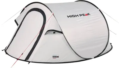 Produktbild von High Peak Vision 3, Camping, Festrahmen, Wurfzelt, 3 Person(en), Bodenwischlappen, Perleffekt