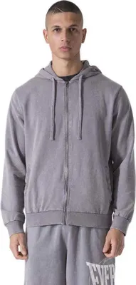 Zdjęcie produktu dla Everlast Washed Zip Pullover Grey L Men Grey L