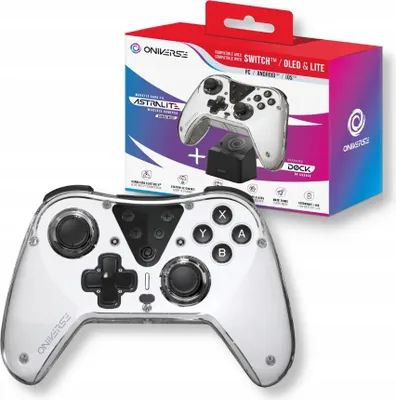 Produktbild von Oniverse Astralite, Gamepad, Nintendo Switch Lite, Nintendo Switch OLED, D-Pad, Schaltfläche Optionen, Schaltfläche Teilen, Schaltfläche Start, Turbo-Taste, Taste zum..., Analog / Digital, Kabellos, Bluetooth