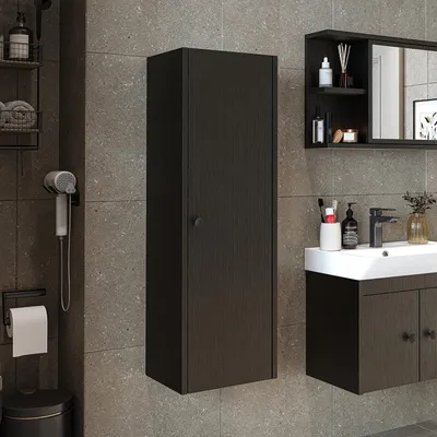 Obrázek produktu pro Roomart ADA – koupelnový nábytek, boční skříňka, šířka 35 cm, černý dub