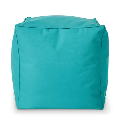 Produktbild von Green Bean® Sitzhocker "Cube" 40x40x40cm mit EPS Perlen Füllung - Fußhocker für Sitzsäcke - Aquamarin