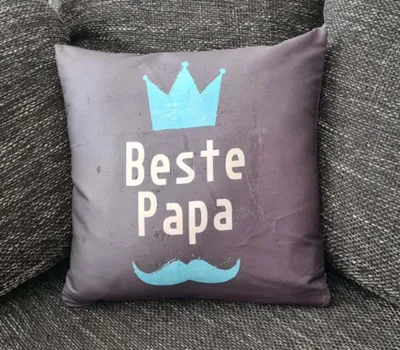 Produktbild von Vatertag Kissenbezug: "Beste Papa" - 40cm x 40cm