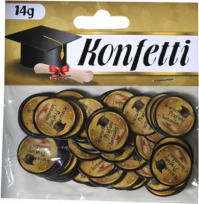 Produktbild von Konfetti Pappe 14g Prüfung bestanden