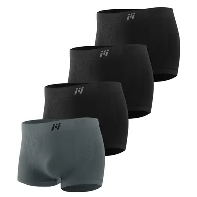 Produktbild von Herren 4er Pack Unterhosen Männer Sportunterhosen für Herren UnterwäSche Boxer -3 schwarze + 1 graue-L