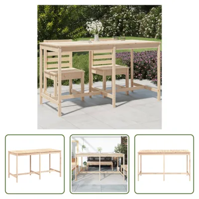 Produktbild von The Living Store Gartentisch 203,5x90x110 cm Massivholz Kiefer
