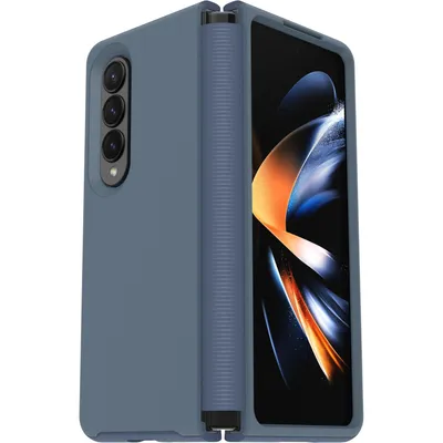 Imagen del producto de Funda OtterBox Symmetry Series Flex para el smartphone Samsung Galaxy Z Fold4 - Azul - Antibacteriana, resistente a caídas y arañazos - Goma sintética, plástico reciclado