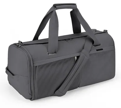 Sporttasche 45L mit Schuhfach & Nassfach, Grau