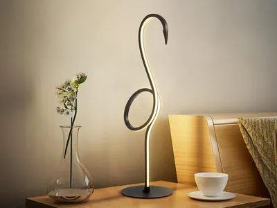 Immagine prodotto di Moderna lampada da tavolo Flamingo LED 6W in nero Flamingo Elstead