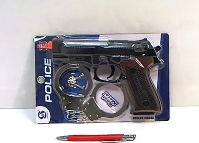 Zdjęcie produktu dla Pistolet Z Bateriami+Kajdanki Hsy-120 01237