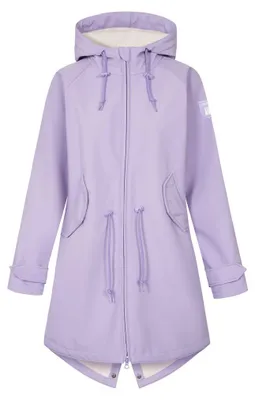 Produktbild von DERBE HAMBURG FRIESE ISLAND Damen Softshell-Mantel, Größe:36, Farbe:Purple Rose / Off White