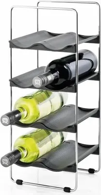 Produktbild von Blomus VINEDO, 8 Flasche(n), Faltbar, Stahl, Synthetisch, Edelstahl, Tischweinregal