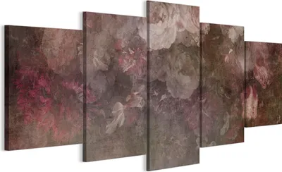 Immagine prodotto di LUMASOUL Quadri su tela con motivi floreale, Quadri da Parete per Soggiorno e Camera da Letto, quadri 225x112,5 cm, stile rustico