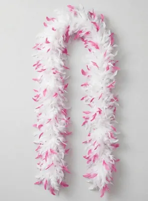 Produktbild von Deluxe Federboa Federschal pink-weiß 180cm