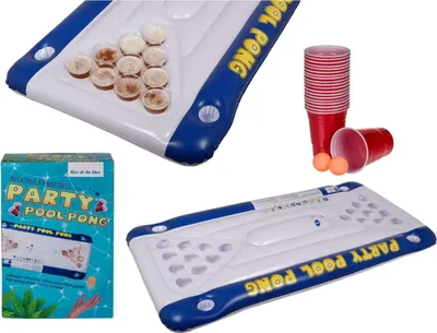 Produktbild von Luftmatratze Pool Pong mit Bechern und 2 Bällen