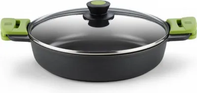 Produktbild von BRA A400536, 7,1 l, Schwarz, Aluminium, Silikon, Gas, Induktion, 220 °C