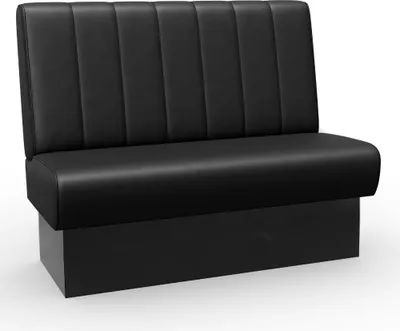 Produktbild von Bistro Sitzbank Classic | 120 cm | Kunstleder in Schwarz | Vertikal | Dinerbank