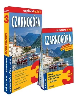 Zdjęcie produktu dla Czarnogóra Przewodnik Atlas i Mapa 3w1 - Praca Zbiorowa