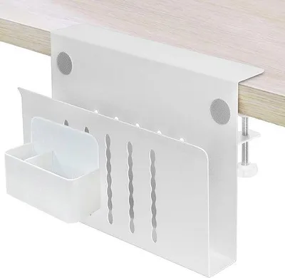 Productafbeelding van 2-in-1 Bureau Zijopslag met Klembevestiging en Magnetische Penhouder