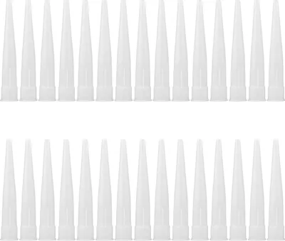 Produktbild von Klare Silikon-Kartuschendš¹sen, Silikon-Dichtstoffdš¹sen, 30 Stš¹ck Kartuschendš¹sen, Kartuschendš¹sen, Silikondš¹se, Kartuschendš¹se, Kartuschenpistolendš¹se
