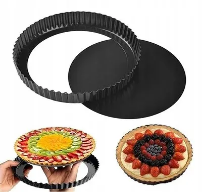 Obrázek produktu pro Forma na koláč Quiche 28 cm uhlíková ocel odnímatelné dno