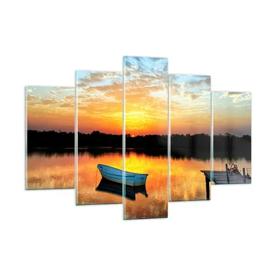 Produktbild von Bilder auf glas - Landschaft Sommer Meer - 150x100cm - Glasbilder - Wandbilder - Kunstdruck - zum Aufhängen bereit - Wanddekoration aus Glas - Glas Bilder - Wandbild auf Glas - GEA150x100-3167