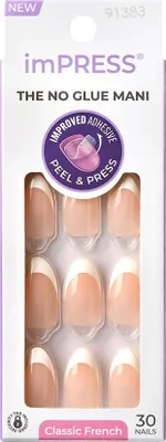 A product shot of a box of artificial nails.