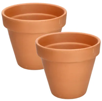 Productafbeelding van Terracotta Bloempot Ø 17 cm, Terracotta Plantenpot met Afvoergat