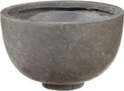 Produktbild von INNA-Glas Pflanzschale NARUKO, u.a. für Podest Säule, 3 Stück, Fiberglas, grau, 35x21,5cm, 46x29cm, 53x33cm - Blumenschale rund