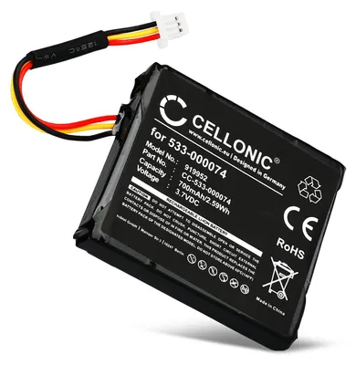 Image de CELLONIC 1x Batterie pour Casque micro Compatible avec Logitech G930, F540, 533-000074 - (700mAh, 3.7V)