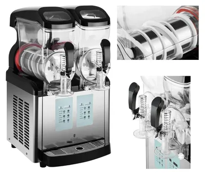 Produktbild von Granitor Spender Slush Granita Eiscreme Spender doppelt 2x 6L