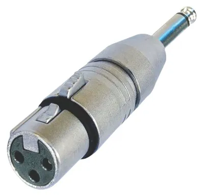 Produktbild von - 3-Polige Xlr-Weiblich Auf Mono 1/4"-Stecker