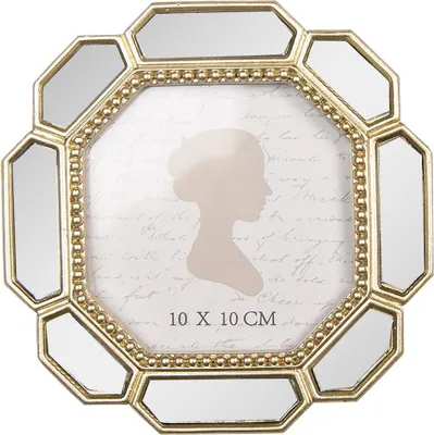Immagine prodotto di Cornice per quadri Clayre & Eef 10x10 cm in plastica color oro